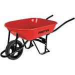 Carretilla con Llanta Neumática 4.5 ft (65 Lts) Reforzada, Bastidor de 3 Componentes, PRETUL, COD 20628