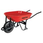 Carretilla con Llanta Neumática 5.5 ft (80 Lts), Reforzada, Bastidor de 3 Componentes, PRETUL, COD 20627