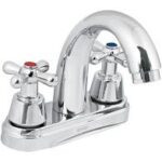 Mezcladora 4" para Lavabo, Nariz Curva, Manerales de Cruceta, Foset Aqua 49692