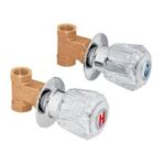 Juego de 2 Llaves de Empotrar ROSCABLES, Manerales de Acrílico, Foset Basic 49252