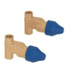 Juego de 2 Llaves de Empotrar SOLDABLES, Sin Manerales, Foset Basic 49600