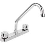 Mezcladora Plástica 8" Para Fregadero, Cuello Corto, Foset Basic ABS, 49289