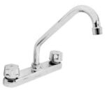 Mezcladora Plástica 8" para Fregadero, Cuello Largo, Foset Basic ABS, 49283