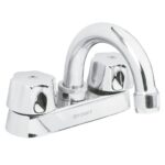 Mezcladora 4" para Lavabo, Cuello Curvo, Foset 49236