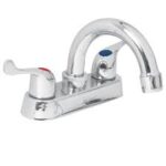 Mezcladora 4" para Lavabo, Cuello Curvo, Foset 49279
