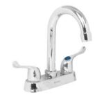 Mezcladora 4" para Lavabo, Cuello Curvo, Foset 49280