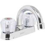 Mezcladora 4" para Lavabo, Cuello Curvo, Foset 49276