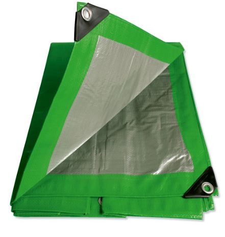 Lona de polietileno color verde 3.04 x 3.65 m- Surtek (LE10X12V)