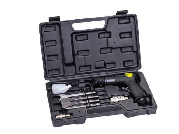 Juego de martillo neumático con 4 cinceles 7pz. -Surtek (MA534K)